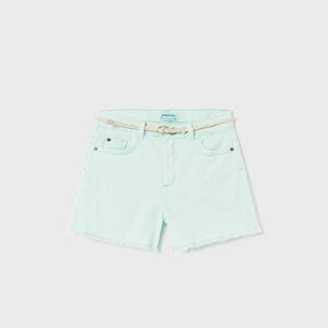 Mayoral Mint Green Kids Shorts with Belt